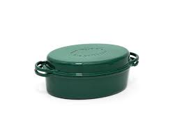 BIG GREEN EGG - Geëmailleerde Ovale Braadpan - 4L BIG GREEN EGG - Geëmailleerde Ovale Braadpan - 4L