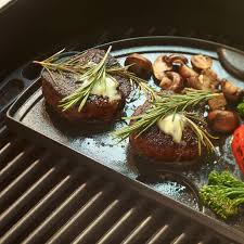 BIG GREEN EGG - Half rond Gietijzeren Grillplaat/Plancha - XL/XXL