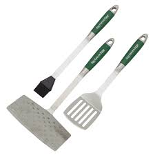 BIG GREEN EGG - STAINLESS STEEL TOOL SET 3-PIECES BIG GREEN EGG - STAINLESS STEEL TOOL SET 3-PIECES