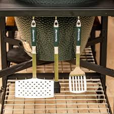 BIG GREEN EGG - STAINLESS STEEL TOOL SET 3-PIECES BIG GREEN EGG - STAINLESS STEEL TOOL SET 3-PIECES
