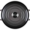 LE CREUSET - Stoofpan Rond in Geëmailleerd Gietijzer 24cm flint LE CREUSET - Stoofpan Rond in Geëmailleerd Gietijzer 24cm flint