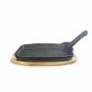 The Bastard Sizzling Plate & Holder Cast Iron 21x28 cm The Bastard Sizzling Plate & Holder Cast Iron 21x28 cm