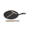 LE CREUSET- Gietijzeren pannenkoekpan in Mat Zwart 27cm LE CREUSET- Gietijzeren pannenkoekpan in Mat Zwart 27cm