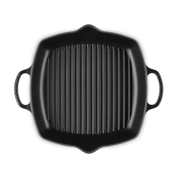 Le Creuset - Gietijzeren Hoge Grillpan 30x30cm - Zwart Le Creuset - Gietijzeren Hoge Grillpan 30x30cm - Zwart