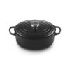LE CREUSET - Stoofpan Ovaal met Zwart Interieur in Geëmailleerd Gietijzer