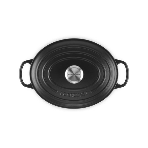 LE CREUSET - Stoofpan Ovaal met Zwart Interieur in Geëmailleerd Gietijzer