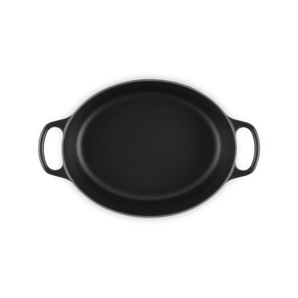 LE CREUSET - Stoofpan Ovaal met Zwart Interieur in Geëmailleerd Gietijzer