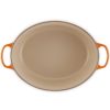 Le Creuset * Gietijzeren ovale braadpan in Oranjerood 40cm 13,9l Le Creuset * Gietijzeren ovale braadpan in Oranjerood 40cm 13,9l