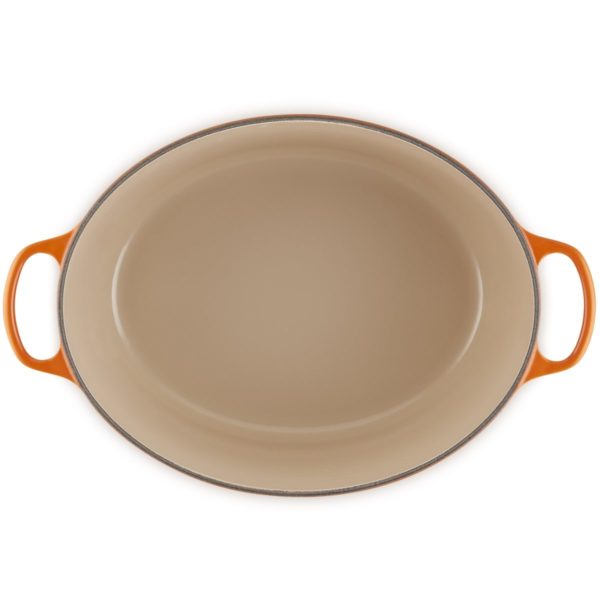 Le Creuset * Gietijzeren ovale braadpan in Oranjerood 40cm 13,9l Le Creuset * Gietijzeren ovale braadpan in Oranjerood 40cm 13,9l