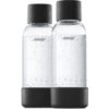 Mysoda pet flessen 2 x 0,5l black