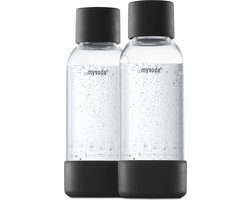 Mysoda pet flessen 2 x 0,5l black Mysoda pet flessen 2 x 0,5l black