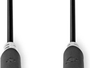 Nedis Stereo-Audiokabel - 3,5 mm Male - 3,5 mm Female - Verguld - 2.00 m - Rond - Antraciet - Doos Nedis Stereo-Audiokabel - 3,5 mm Male - 3,5 mm Female - Verguld - 2.00 m - Rond - Antraciet - Doos