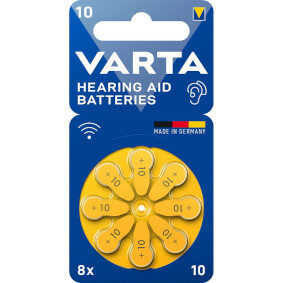 8 HOORAPPARAATBATTERIJEN PR70 10 ZINK LUCHT 1.45V