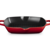 Le Creuset Gietijzeren Hoge Grillpan 30x30cm - Cerise Kersenrood