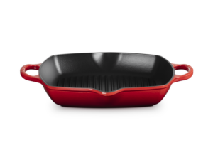 Le Creuset Gietijzeren Hoge Grillpan 30x30cm - Cerise Kersenrood