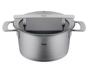 FISSLER - PHI COLLECTION KOOKPOT D24CM 5,7L GLAZEN DEKSEL