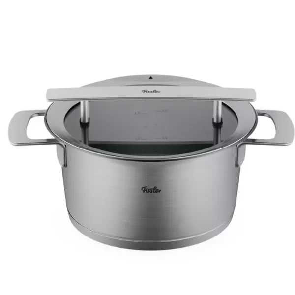 FISSLER - PHI COLLECTION KOOKPOT D24CM 5,7L GLAZEN DEKSEL FISSLER - PHI COLLECTION KOOKPOT D24CM 5,7L GLAZEN DEKSEL