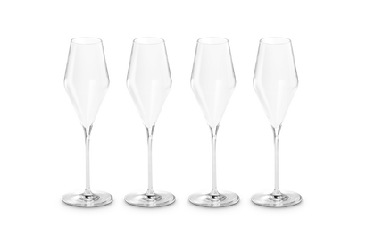 LE CREUSET - CHAMPAGNE GLAZEN WA Glas/Transp. Set4 RB 49 LE CREUSET - CHAMPAGNE GLAZEN WA Glas/Transp. Set4 RB 49