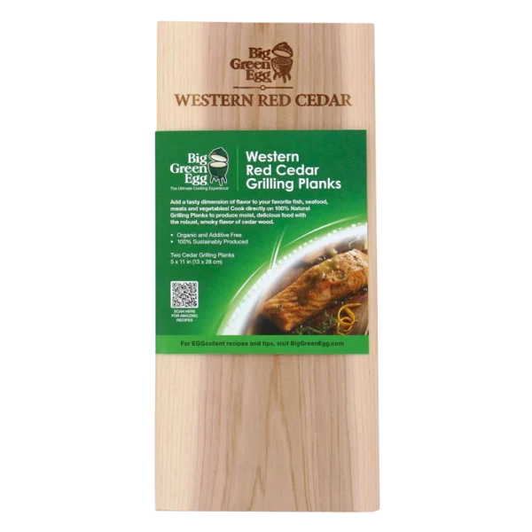 BIG GREEN EGG - Western Red Cedar - Rookplankje BIG GREEN EGG - Western Red Cedar - Rookplankje