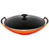 LE CREUSET - WOK RD Tradit. CI 36cm Flame GlazenDksl