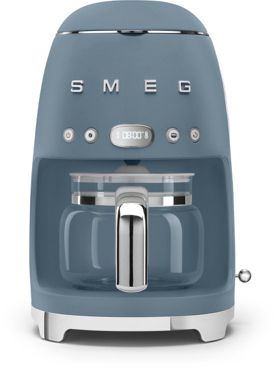 Smeg koffiezet storm blue mat DCF02SBMEU Smeg koffiezet storm blue mat DCF02SBMEU