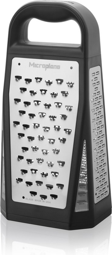 MICROPLANE - Rasp Boxgrater Elite - 5 Grofheden - Zwart MICROPLANE - Rasp Boxgrater Elite - 5 Grofheden - Zwart