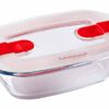 COOK & HEAT OVENSCHOTEL RECHTHOEKIG 0,4L 17X10XH5CM MET KUNSTSTOF DEKSEL PYREX