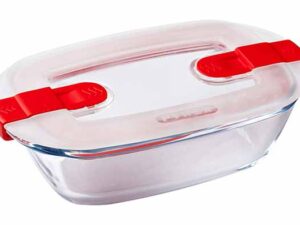 COOK & HEAT OVENSCHOTEL RECHTHOEKIG 0,4L 17X10XH5CM MET KUNSTSTOF DEKSEL PYREX COOK & HEAT OVENSCHOTEL RECHTHOEKIG 0,4L 17X10XH5CM MET KUNSTSTOF DEKSEL PYREX