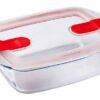 COOK & HEAT OVENSCHOTEL RECHTHOEKIG 1,1L 23X15XH6CM MET KUNSTSTOF DEKSEL PYREX
