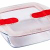 COOK & HEAT OVENSCHOTEL VIERKANT 1L 20X17XH6CM MET KUNSTSTOF DEKSEL PYREX