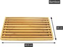 POINT VIRGULE - Broodplank - bamboe - 42.5x25x3.5cm