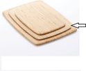 Point-Virgule snijplank uit bamboe 35x25x0.8cm FSC 100%
