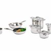 COSY & TRENDY - Classic set 11PCS KOOKPOT+DEKSEL 16-20- 24-24H BRAADPAN 28-24NS - MELKPAN 16