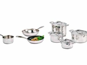 COSY & TRENDY - Classic set 11PCS KOOKPOT+DEKSEL 16-20- 24-24H BRAADPAN 28-24NS - MELKPAN 16